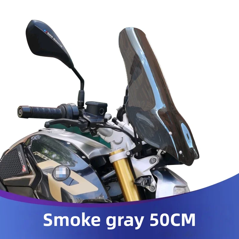 For BMW R1200R front windshield modification, transparent rain shield motorcycle parts