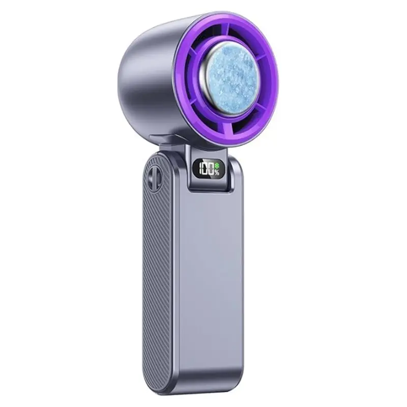 INLIG-Pro Handheld Portable Fan-Rechargeable Powerful Mini Personal Fan With Turbo Cooling-Hand Held Fan Gray