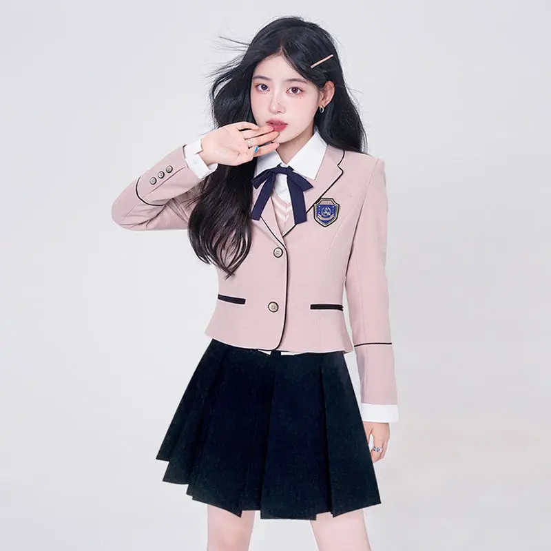 2024 jk uniform suit primavera/estate stile coreano college style student set school uniform dress women migliora jk uniform set