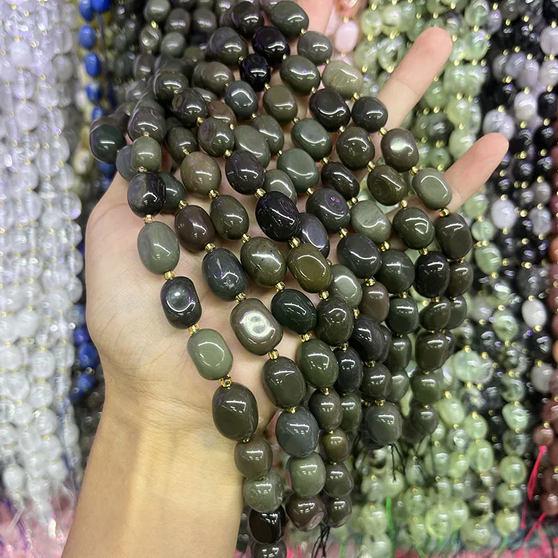 Natural 12x16mm Agate Irregular Shape Raw Stone Loose Amethyst For DIY Jewelry Bracelet Necklace Making Gift