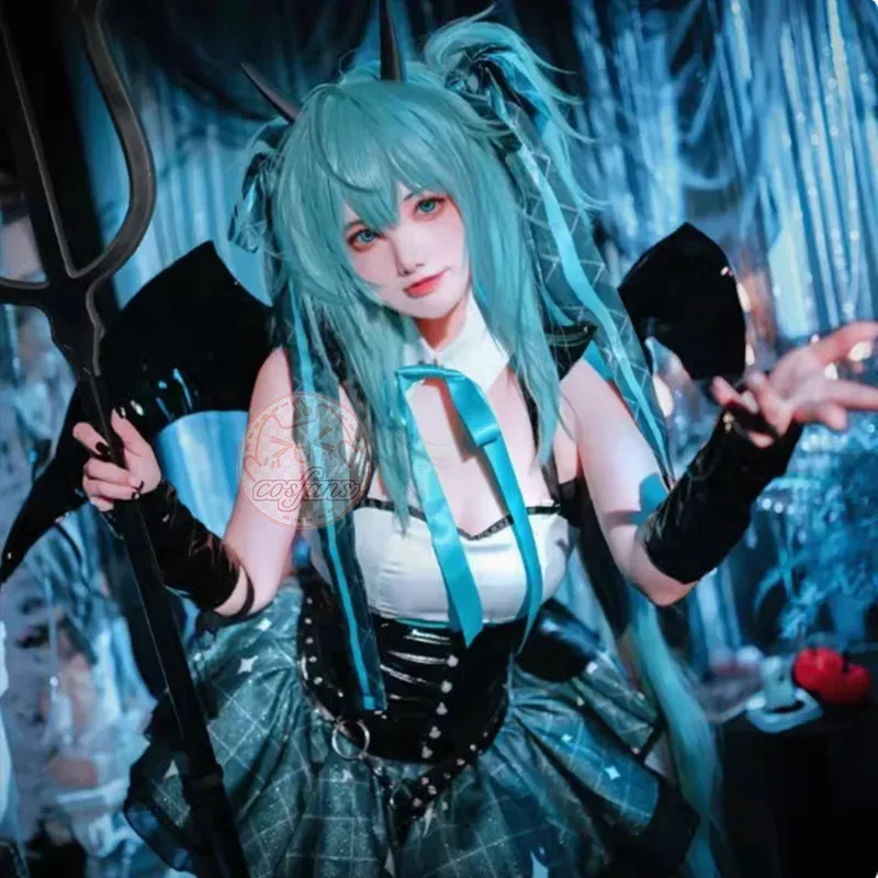 

Demon Miku Cosplay Rascal Costume Miku X Rascal Little Devil Halloween Miku Villains Rascal Fanart Rasukaru Cute Outfits