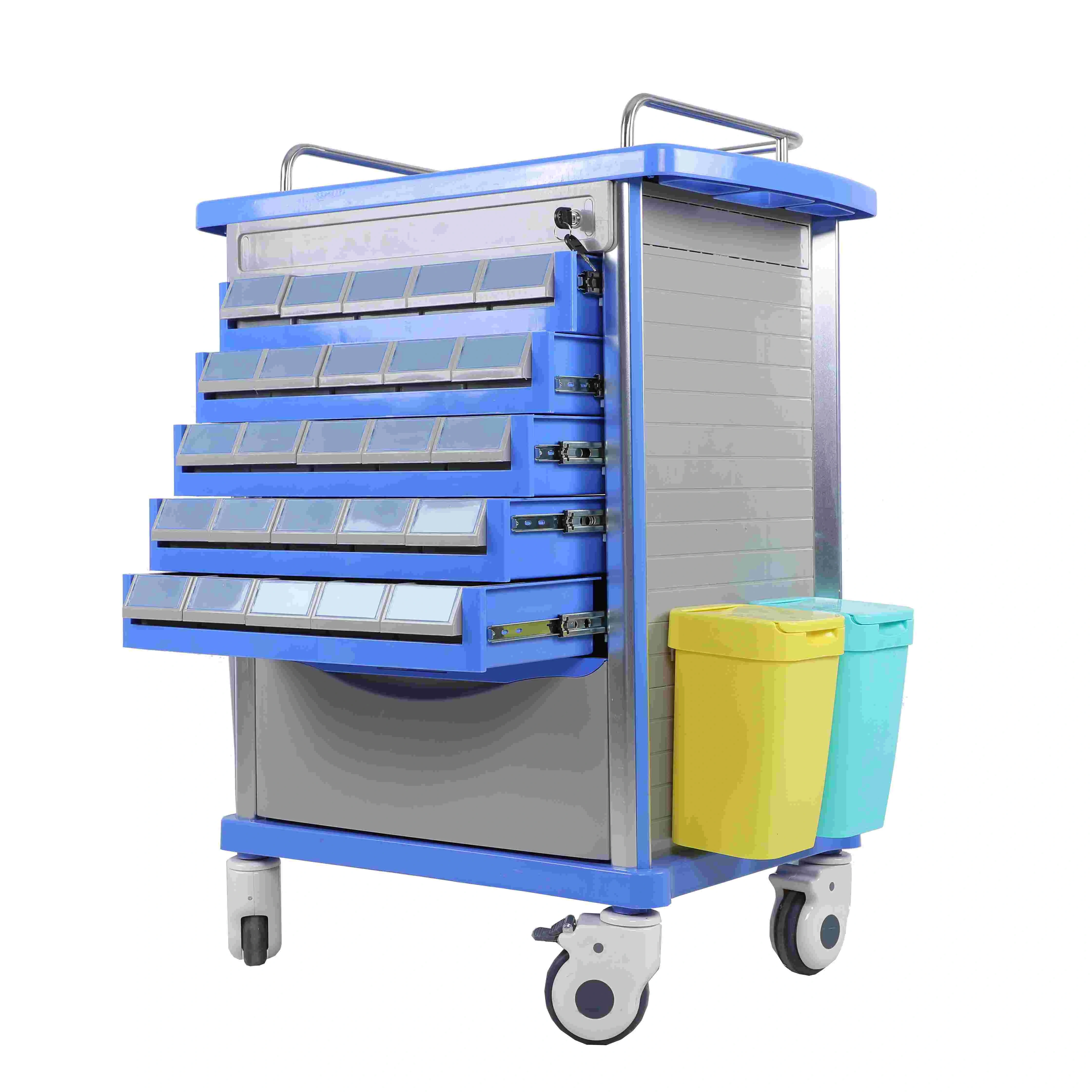 GINEE مستشفى عالي السعة Abs عربة الطوارئ عربة طبية عربة طبية للمستشفى #1