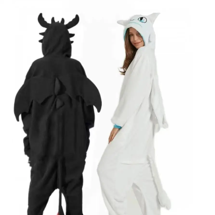 Kigurumi Onesie Pajamas Cartoon Toothless Dragon Jumpsuit Women Men Creative How To Train Your Dragon Pajama Cosplay Costumes