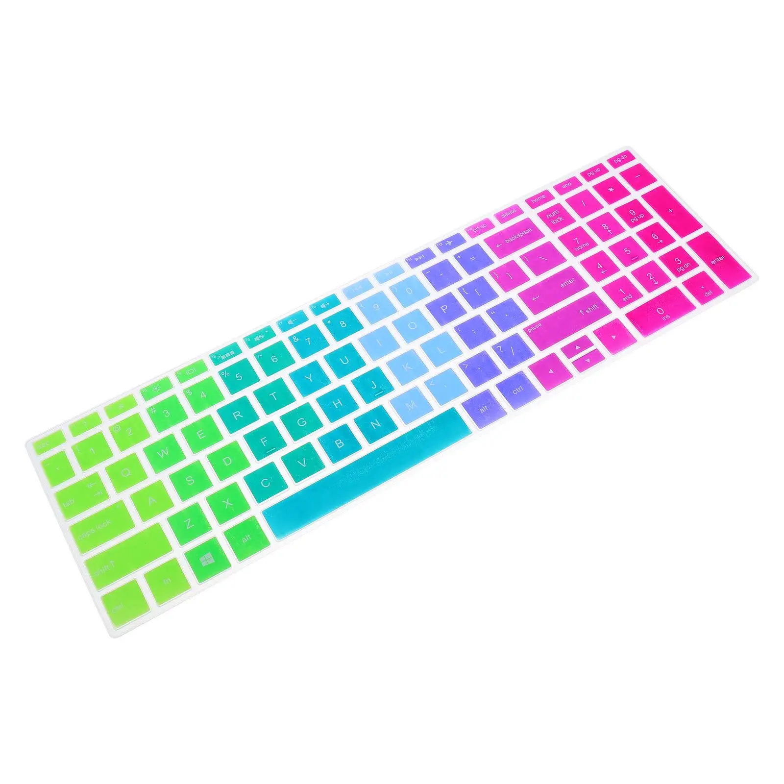 

Silicone Keyboard Protector Skin Waterproof Dustproof Soft Cover for 15-Bf Laptop Keyboard Skin Protective Cover