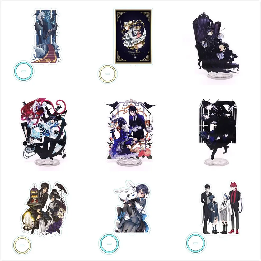 Anime Action Figure Cosplay Toys Sebastian Michaelis Ciel Phantomhive Grell Sutcliff Acrylic Figures Model Dolls