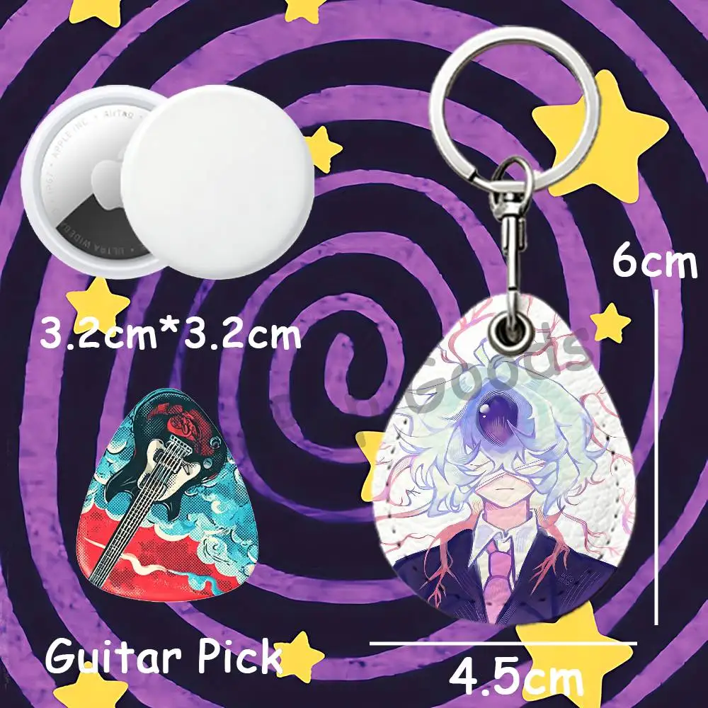 E-Eggchan RFID NFC Payment Fob Easy To Carry Teardrop-Shaped Leather Card Holder Car Key Fob