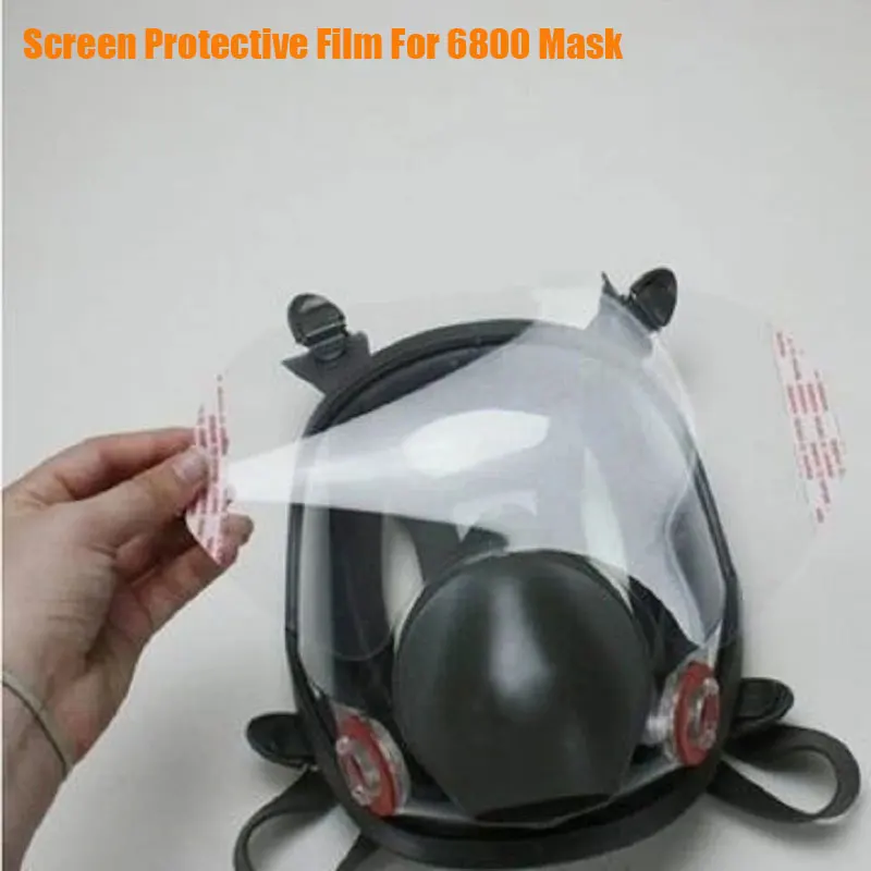 Anti Scratch Protective Lens Film For 3M 6800 Gas Mask Respirator Full Face Window Screen Protector Painting Spraying Mask cover