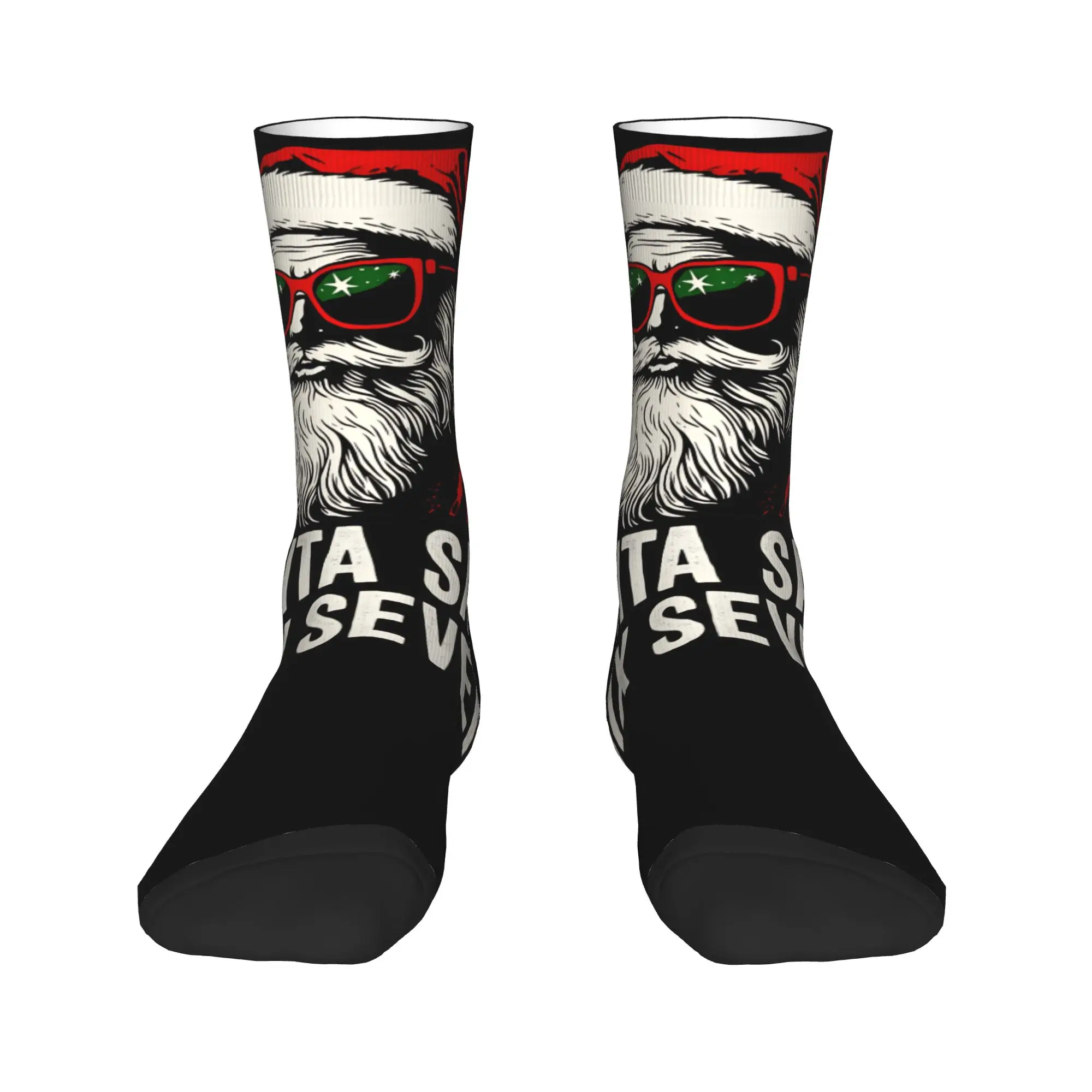 عيد الميلاد سانتا يقول ستة سبعة 67 جوارب جوارب بأشكال مضحكة الخريف مكافحة العرق الجوارب النساء الرجال تشغيل الرياضة جوارب ناعمة متوسطة