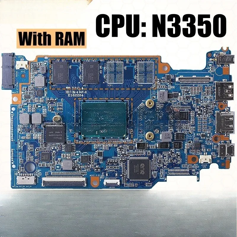 For LENOVO 120S-11iAP Notebook Mainboard 120S-MB-V2.0 N3350 With RAM 5B20P23755 Laptop Motherboard Full Tested