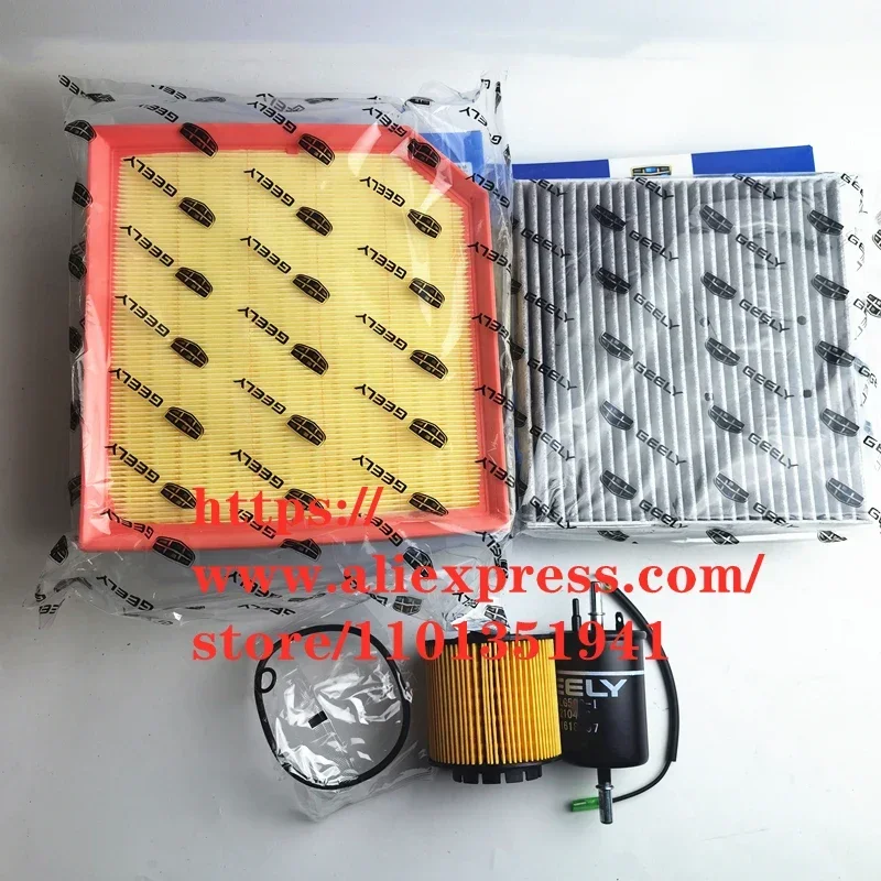 

4pcs/set Filter Kit for Geely Atlas PRO 1.5T Air &Oil &Cabin &Fuel Filter