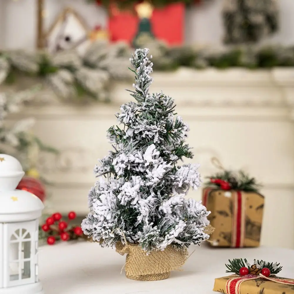 Creative Mini Spray Snow Christmas Tree Artificial Pine Tree Photography Prop Christmas Tree Ornaments