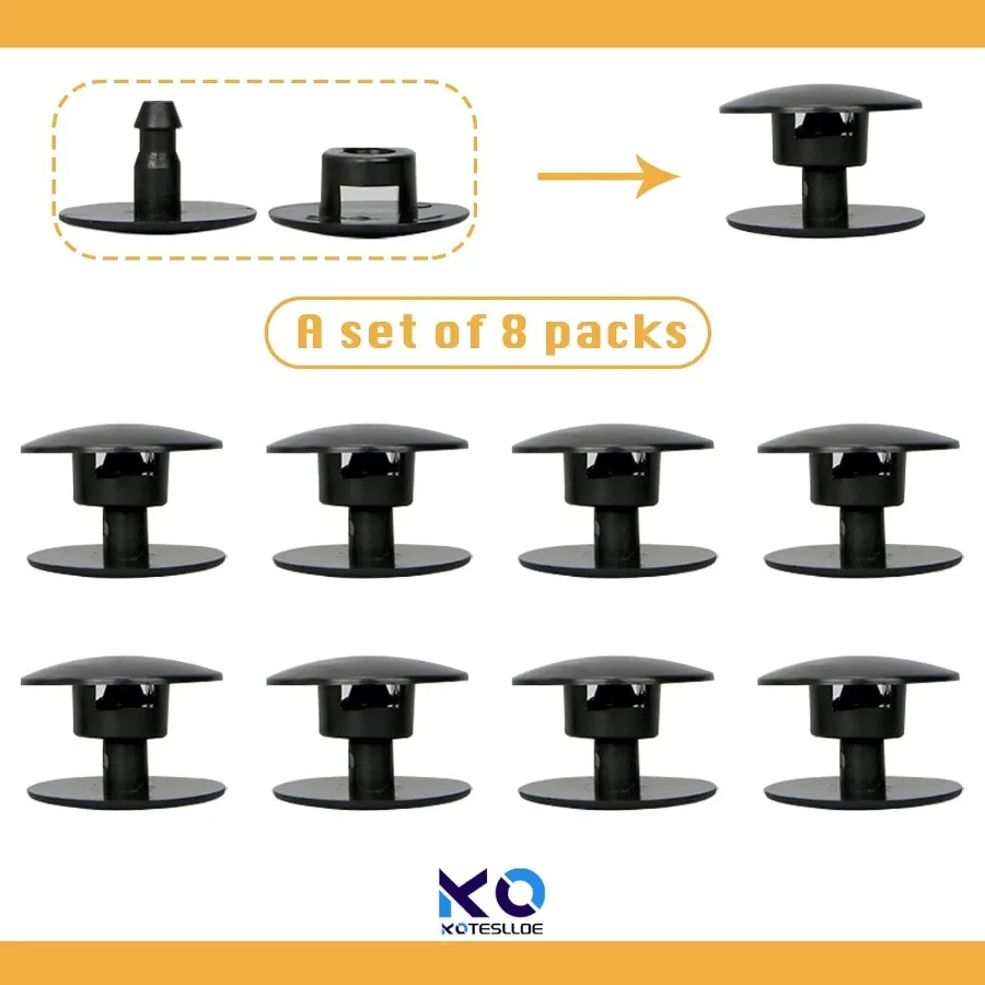 8 set di rivetti di ricambio per parti di ricambio per