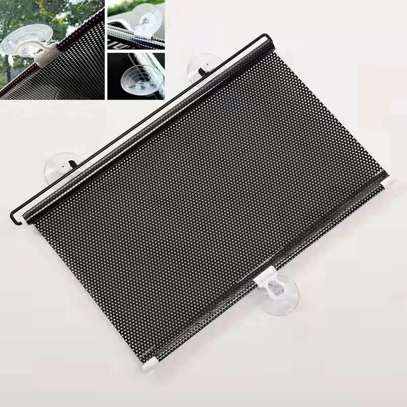 Automobile Summer Heat Insulation Roller Shutter Garden  Sunshade Pergola 40 x 125 Mesh Point Household Glass Sunshade Shade Car