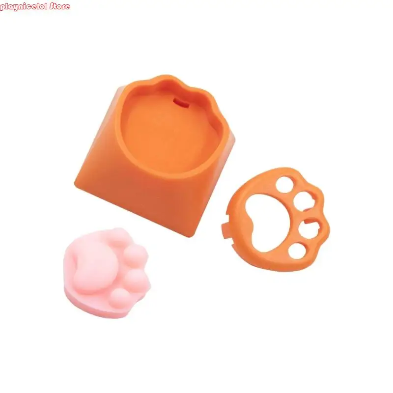 E8BA Elegent Cats Claw Design Keycaps Set Of 4 For Customs Mechanical Keyboards Build