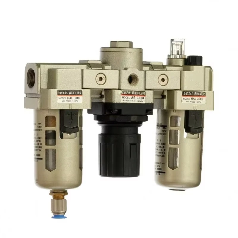 HAC3000-03 G3/8 inch three-unit compressed air filter pressure regulator oil lubricator FRL source pneumatic parts