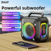 ZEALOT-PT01 Speaker Portable Bluetooth Speaker with Enhanced Bass, Bluetooth 5.4, 12H Playtime, for Camping Hiking