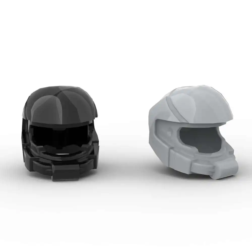 MOC 10 pièces pièces briques haute technologie 87781 casque d'astronaute espace chapeau blocs de construction ensemble assembler bricolage jouet pour enfants cadeau d'anniversaire