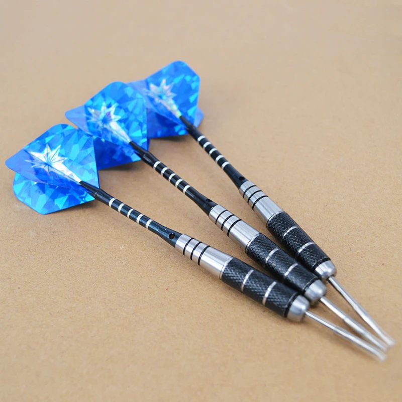 3 Pieces In A Pack 22g Anti-fall Needles Full Metal Darts Set Safety Video Game Darts Indoor Soft Darts Steel Shaft Darts