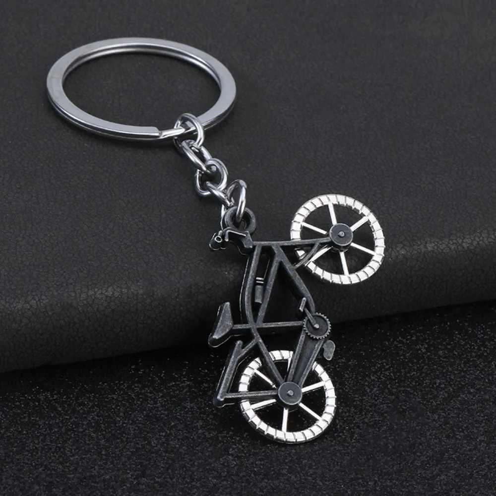 Vintage Fahrrad-Schlüsselanhänger in kreativer Form, tragbarer Metall-Schlüsselring für Herren, Fahrradliebhaber, Rucksack- und Autoschlüsselanhänger, Geschenke – Detail 5