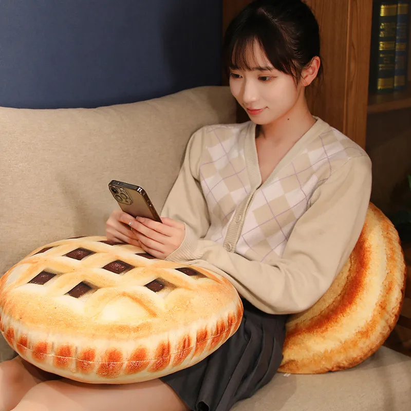 45CM Hot creative Lifelike Cookie Pillow Living Room Sofa Funny Cushion Lovely Biscuit Shape Plush Bedroom Bed Waist Toy