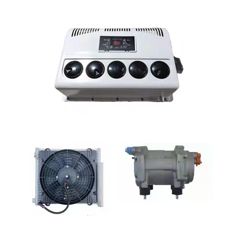 

12v Dc Battery Powered Electric Air Conditioner 12 Volt Dc Car Air Conditioner Split Mounted Electric Power Ac For Tricycle