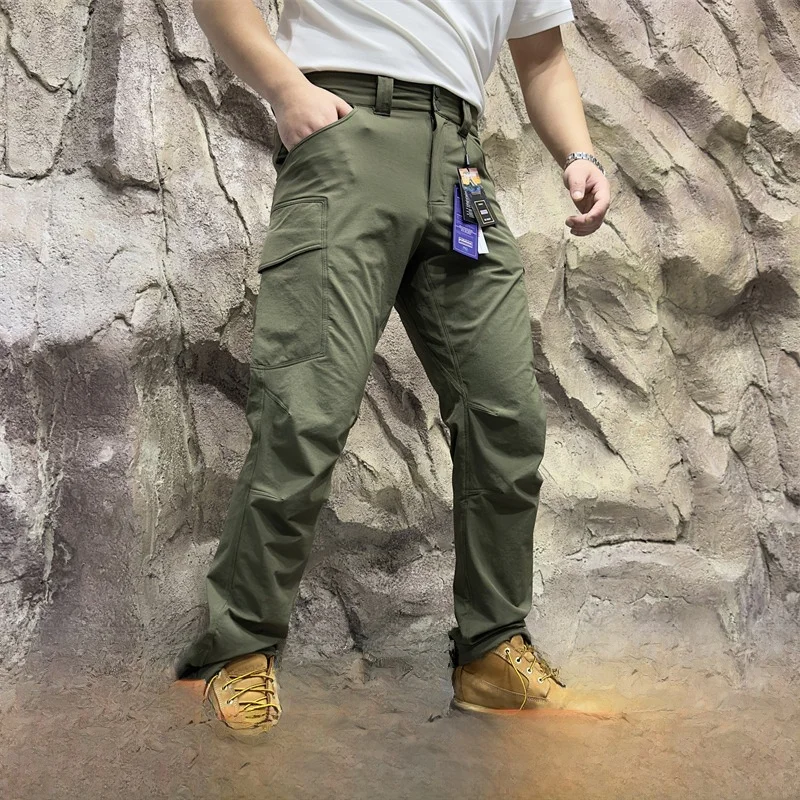 

Тактические брюки Qui Dry, водонепроницаемые мягкие брюки ell, мужские повседневные брюки для улицы, весна-лето, легкие дышащие брюки-карго