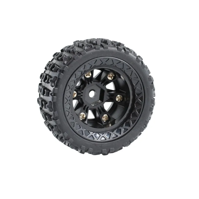 MACH-RC Car 70MM Short Card Off-Road Tires With Red Hub For SCY 1/18 18103 18103PRO RC Car Accessories Part 8086
