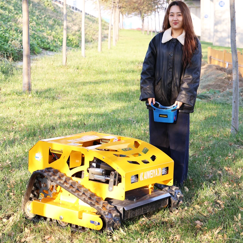 

Customized High quality artificial intelligence remote-controlled lawn mower, 550mm remote-controlled agricultural lawn mower