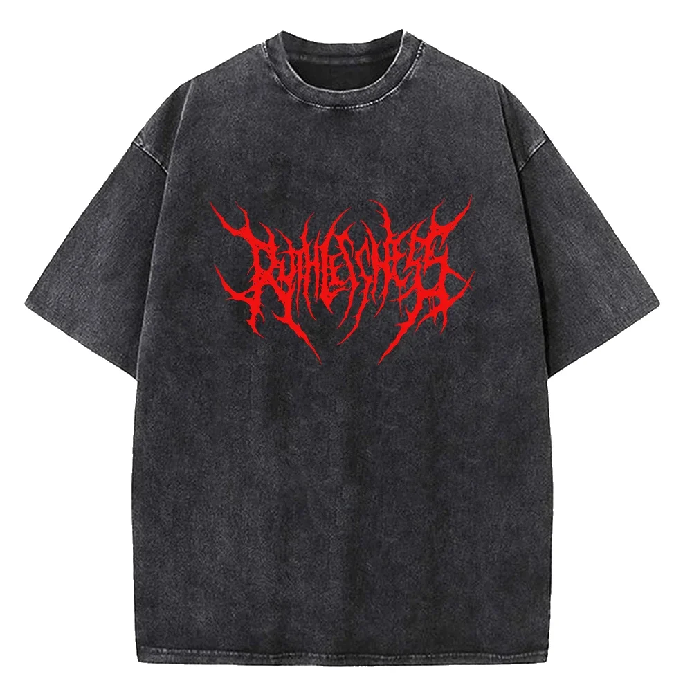 2025 Men Women Washed Tshirts Casual Loose Cotton T-shirt Harajuku Male Tops Y2K Shirt Punk Sport Jogging Shirt Summer Tops