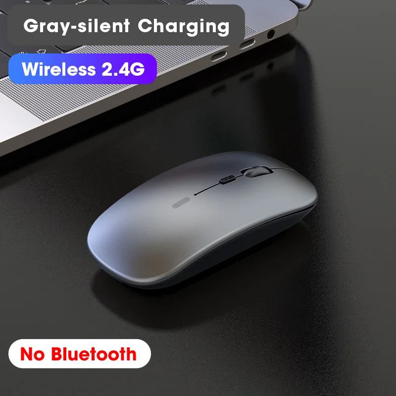 Rato USB ergonómico, silencioso, sem fios, recarregável e com Bluetooth, ideal para jogos, para portátil, PC e computador, compatível com Xiaomi Pad.