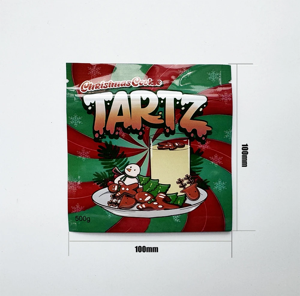 3.5g Gummies Mylar Bags Smell Proof Pouch Soft Touch Zipper Lock Cherry Cake Candy 3.5 Dry Herb Package Storage Packaging Case