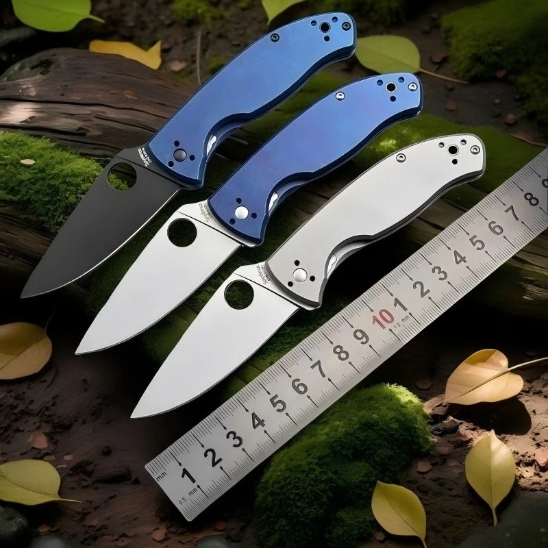 

C122 gp titanium alloy handle folding knife high hardness s35v outdoor camping ebc tool knife