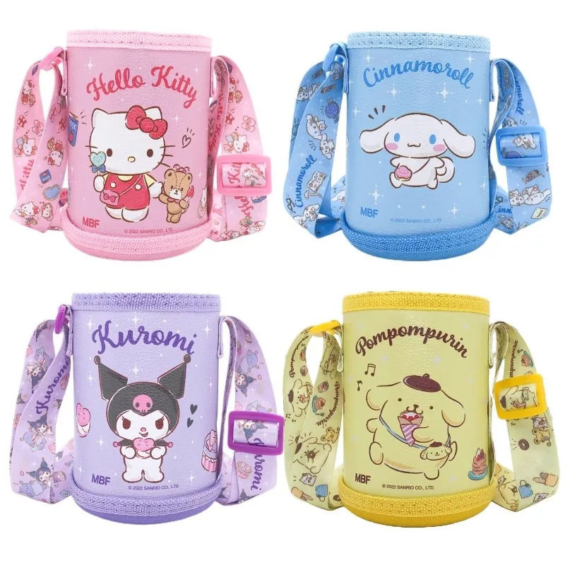 Funda universal para termo Hello Kitty Kuromi, funda protectora para taza de agua con dibujos animados, funda para taza con correa cruzada, regalo navideño
