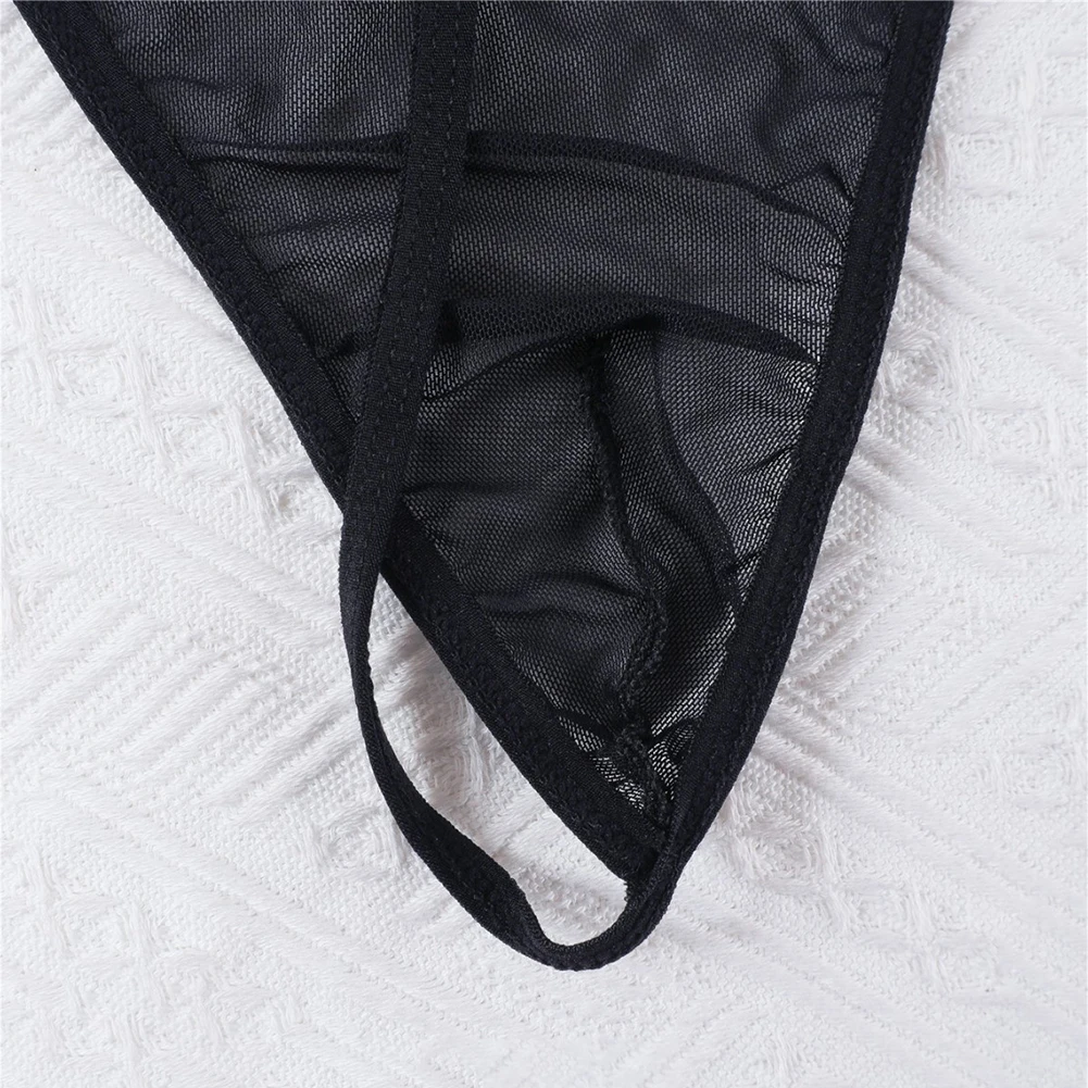 Mens Lace Underwear Suspenders Thongs Sexy See Through Boxer Briefs Simply Hot