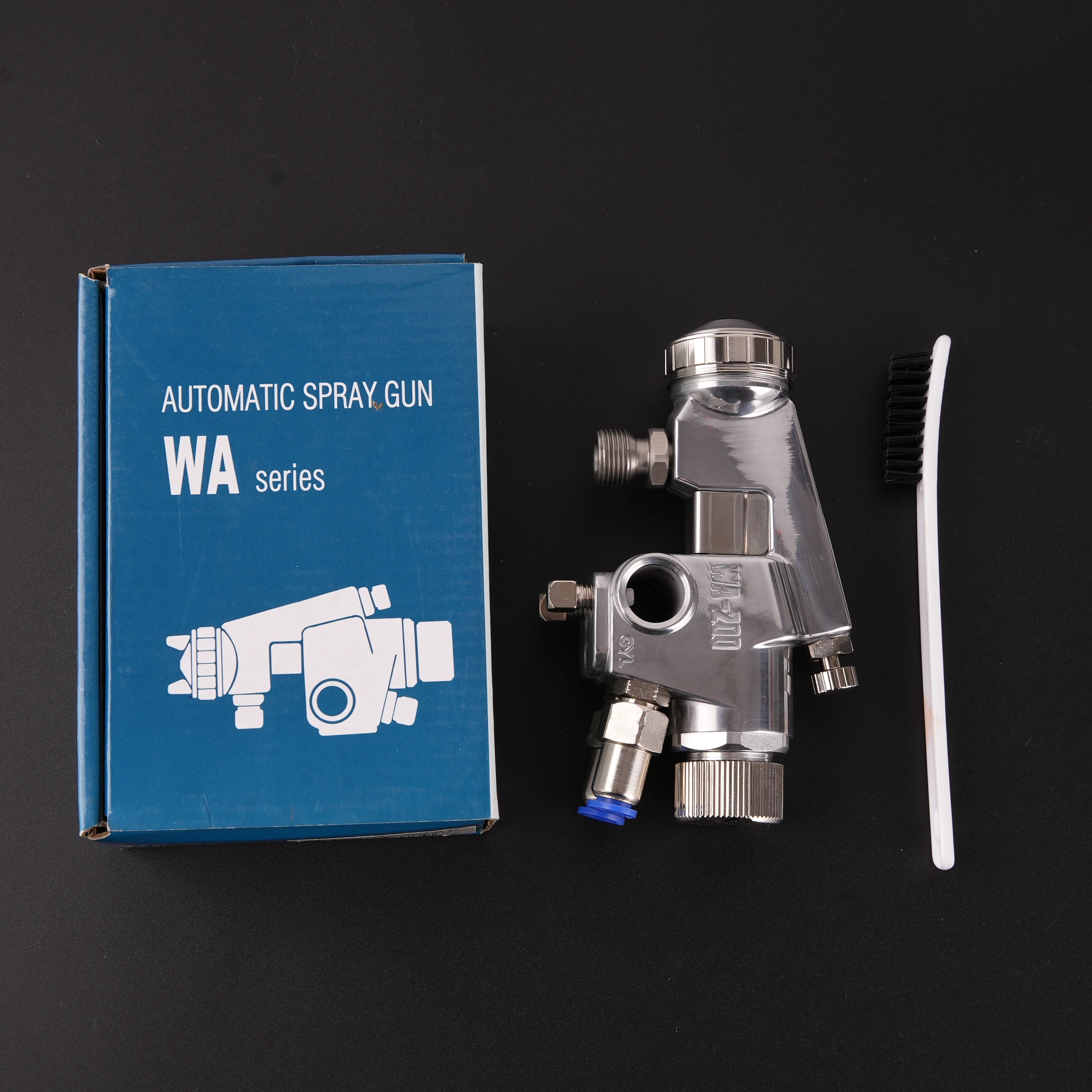Premium WA-101/WA-200 Stainless Steel Spray Gun, Compact Automatic Design for Small Parts Coating