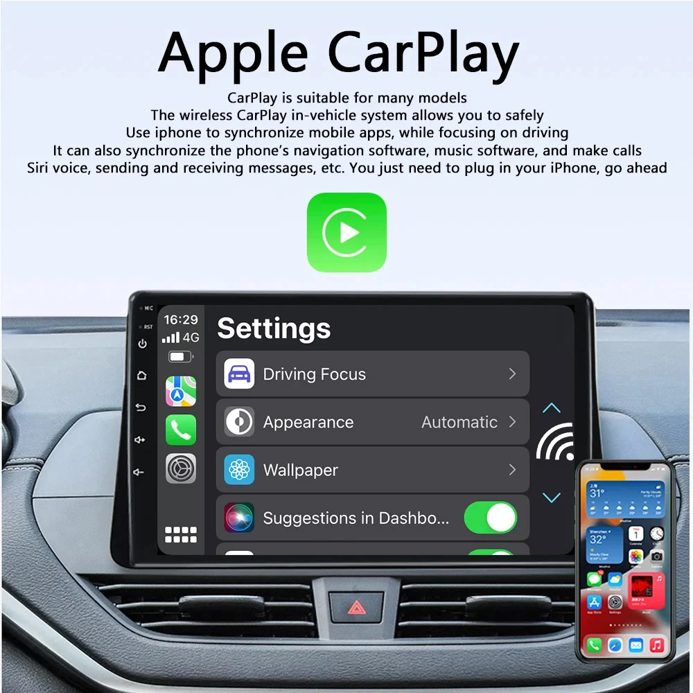 2024 Car Mini AI Box for Apple Carplay Wireless Adapter Car OEM Wired CarPlay To Wireless CarPlay Android auto USB Plug and Play