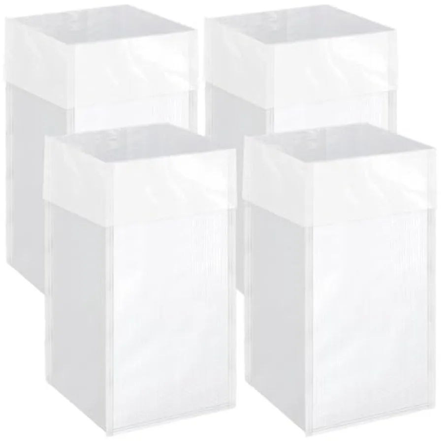 

4PCS XL Size 30 Gallon Disposable Trash Cans with Waterproof Lining for Parties Reusable Sturdy Garbage Bins for Birthdays and