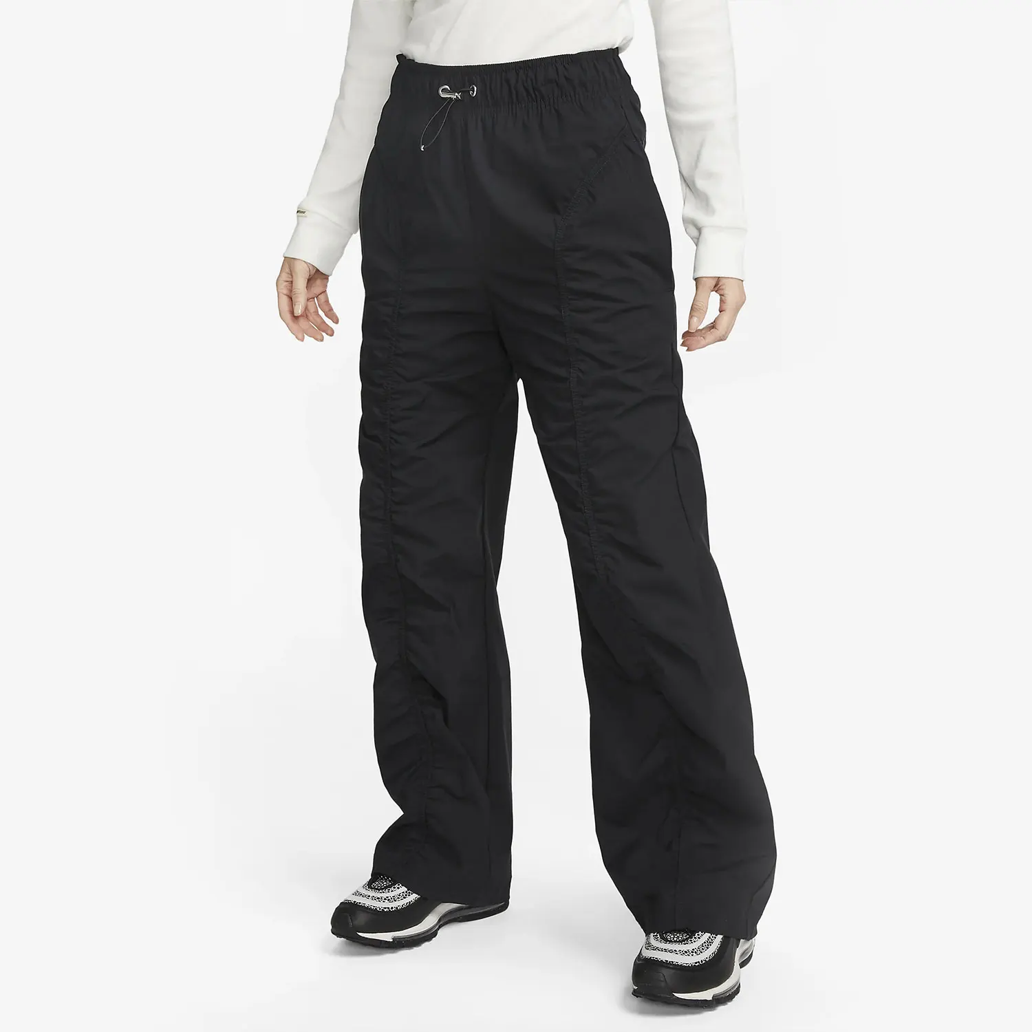Nike Authentic Spring Women's Sports Casual Comfort Pleated Woven Pants DV8219-010