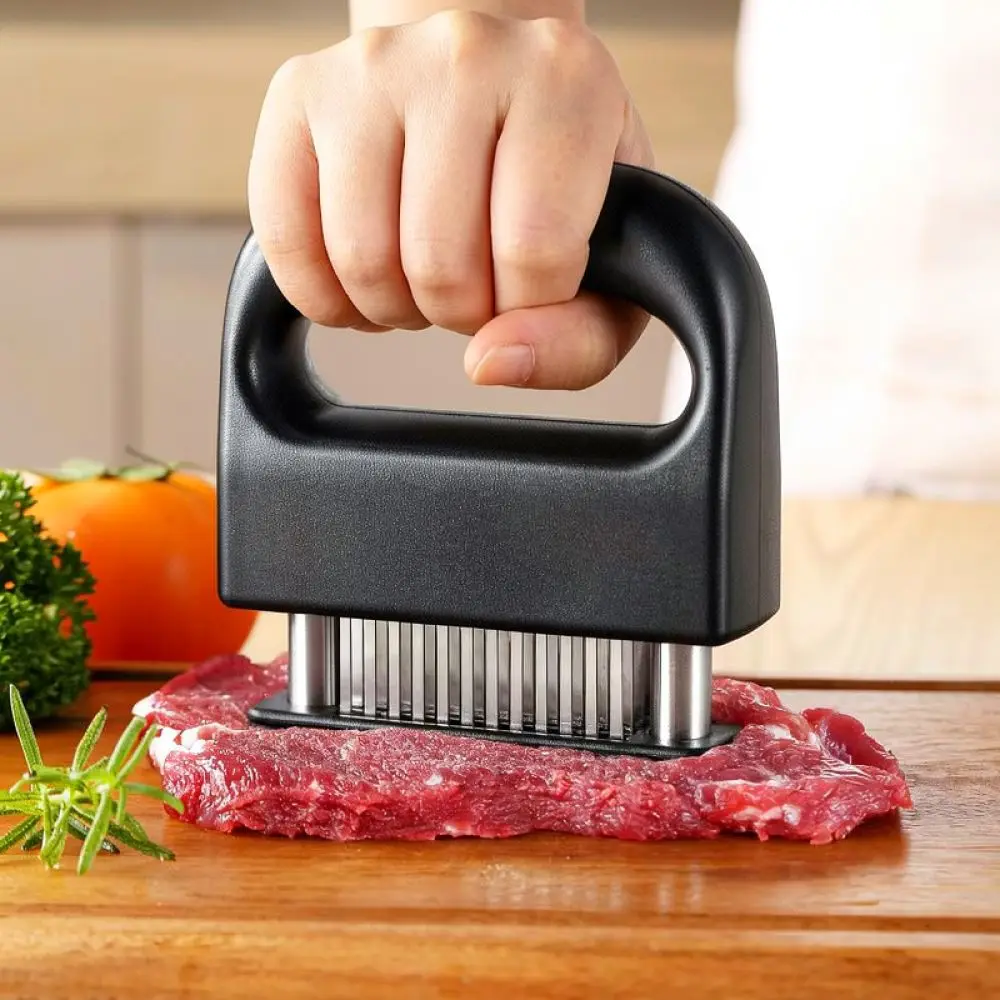 Kitchen Culinary Tool Stainless Steel Meat Tenderizer Gadget For Steak Beef Pork Professional Cooking Utensil Device