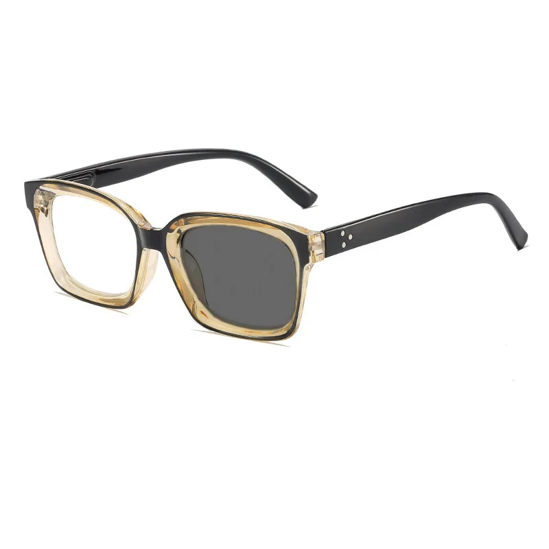 نظارات قراءة فوتوكروميك عالية الوضوح مضادة للضوء الأزرق للرجال في الهواء الطلق مضادة للأشعة فوق البنفسجية لحماية العين من 0 إلى +4.0