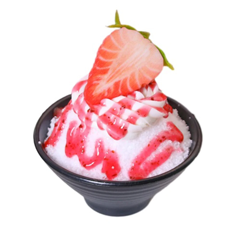 Simulated Smoothie Bowl Cake Model Ice Cream Food Prop Decoration Food Simulation Cake Model Tea Table Decoration