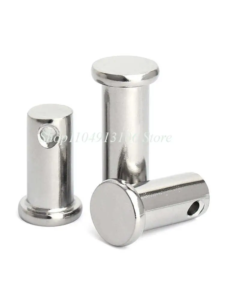 M3 M4 M5 M6 M8 M10 A2 304 Stainless Steel Clevis pins stainless steel shaft flat head with hole pin cylindrical pins
