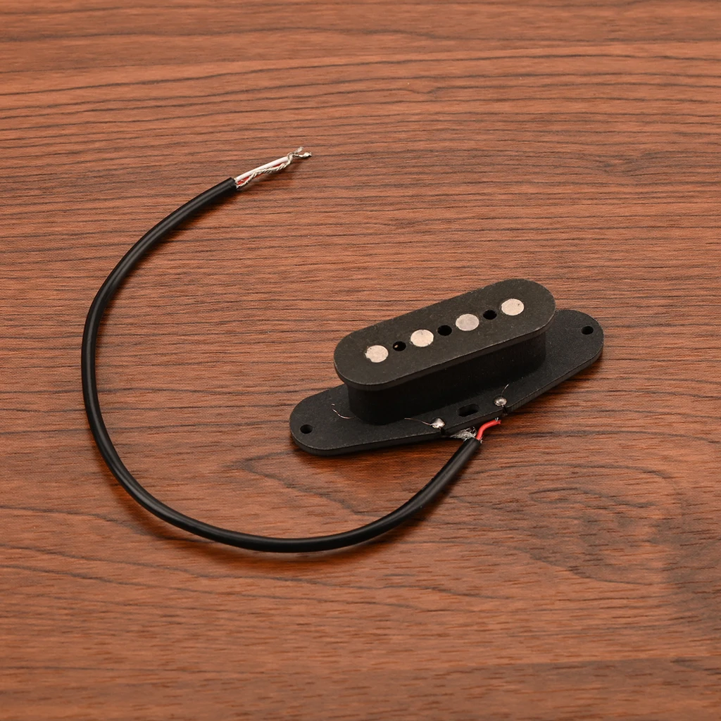 Black Single Coil 4-String Bass Pickup Cigar Box Guitar Electric Bass DIY Replacement Magnetic Pickup