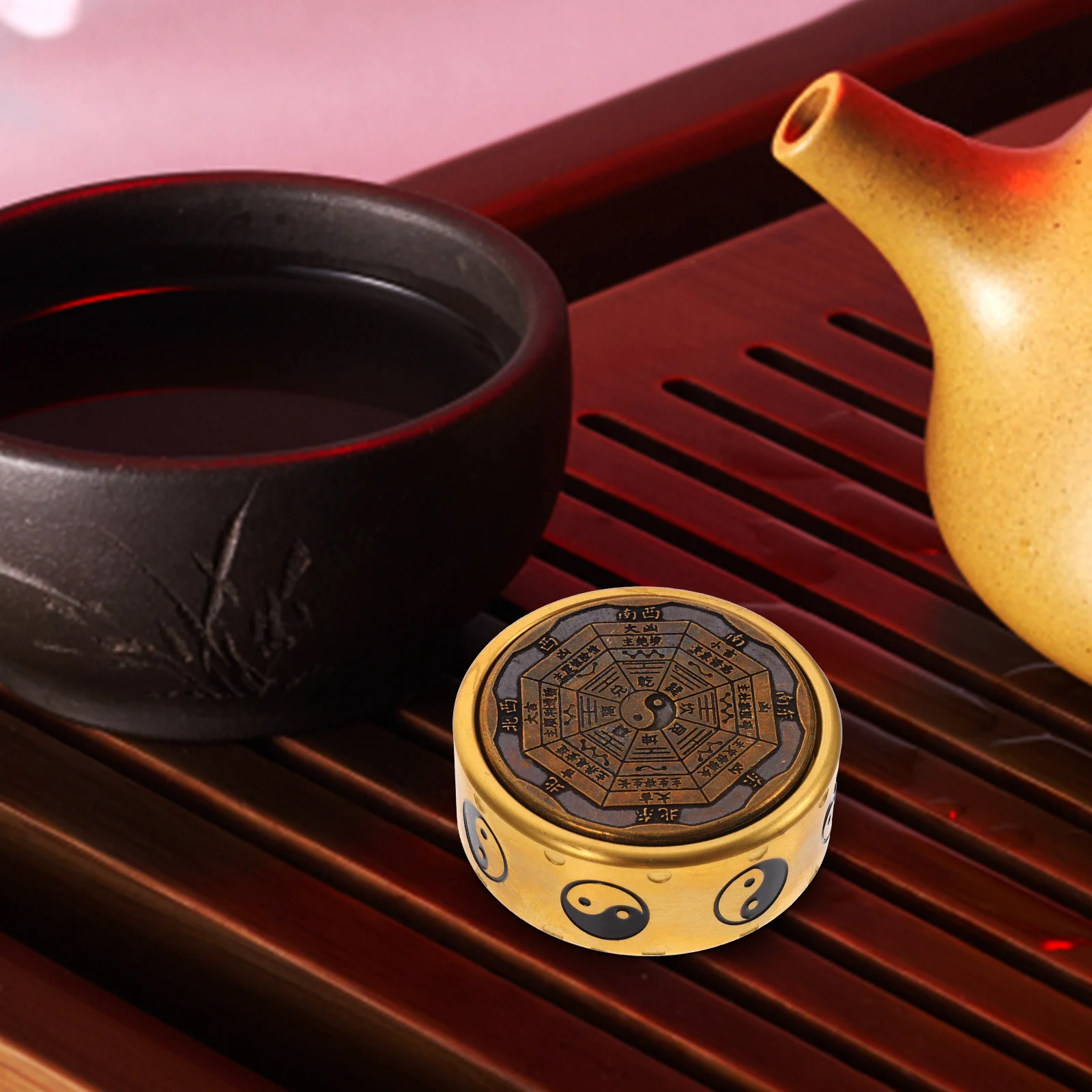 خمر نمط الإصبع النحاس Taichi تخفيف الضغط الدوران للبالغين الاطفال الدورية إصبع معدني تململ الإجهاد الإغاثة