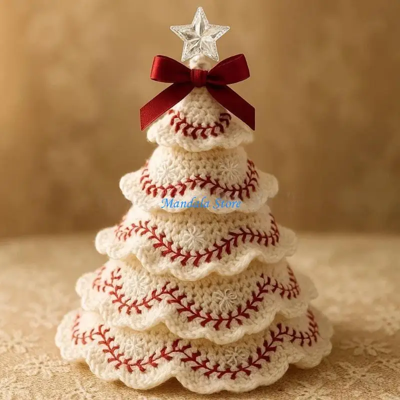 

U2JC Crochet Holiday Ornament Making With Yarn Supplies For Christmas Decoration Crafts And Gifts Festival