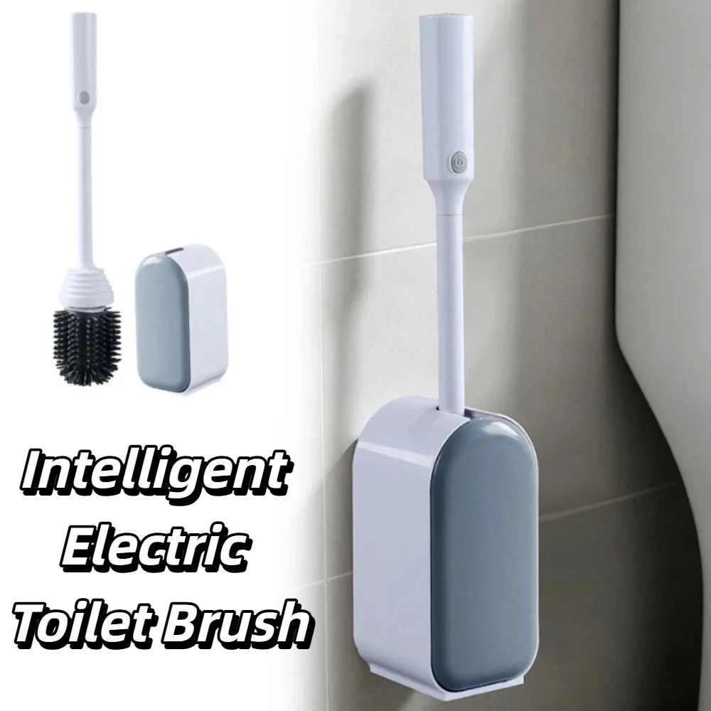 

Electric Electric Toilet Brush Smart Intelligent Smart Toilet Brush No Dead Angle With Storage Base Intelligent Toilet Brush