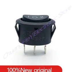 1-10Pcs/Lot Factory Direct Sales KCD1 Ship Type Switch Oval 3-Speed 3-pin Black 6A 250V 10A 125V Warping Switch