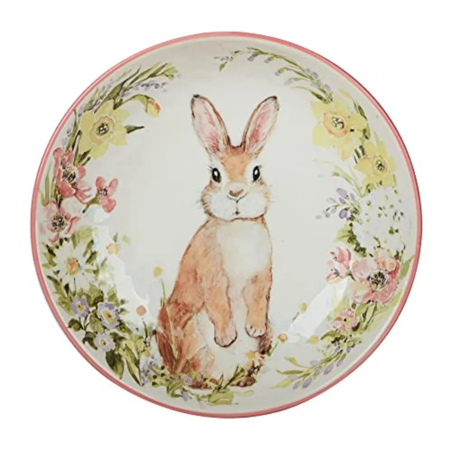 

Easter Garden 10.75" Dinner Plate Set of 4 Multicolored Large