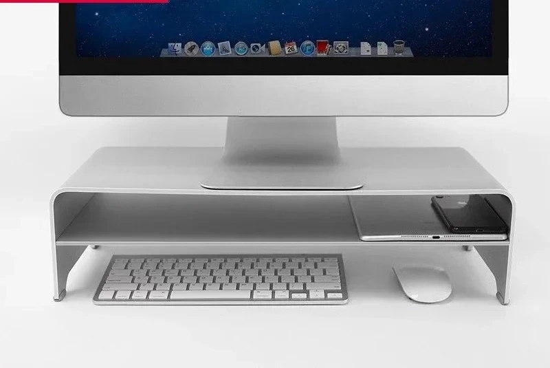 All-metal bracket IMAC metal desktop keyboard storage rack base for computer monitor heightening stand