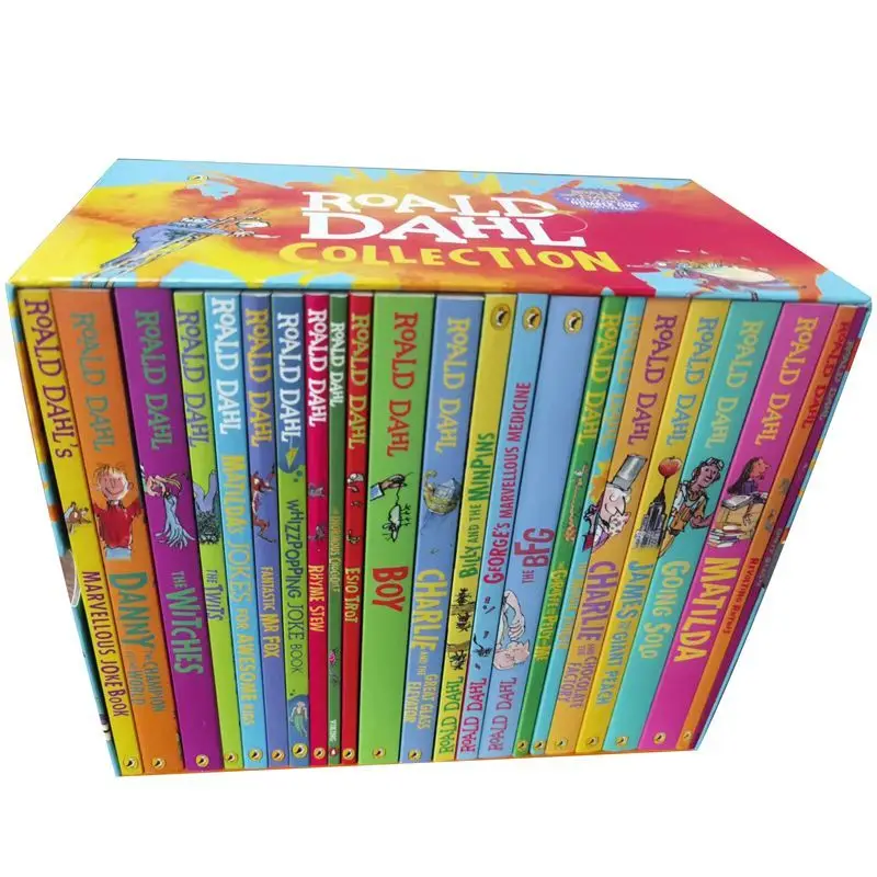 24 books of Roald Dahl English children's literature storybooks, illustrated books.